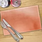 Digital Print Placemat x 4 - Rose Gold