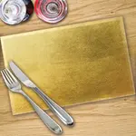 Digital Print Placemat x 4 - Gold Leaf
