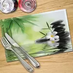 Digital Print Placemat x 4 - Relaxing Spa Scene