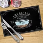 Digital Print Placemat x 4 - Americano Coffee