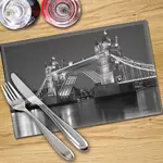 Digital Print Placemat x 4 - Tower Bridge In B&W