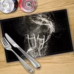 Digital Print Placemat x 4 - Champagne Toast