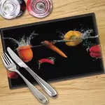 Digital Print Placemat x 4 - Peppers and Chilli Splash