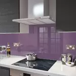 Lilac Red - Glass Splashback Socket Cutout - 100cm Wide x 40cm High