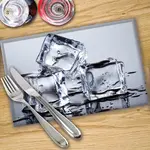 Digital Print Placemat x 4 - Ice Cubes