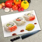 Glass Chopping Board - Worktop Saver In Sushi