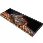 Glass Table Runner in Mocha Coffee - 100cm Wide x 30cm High