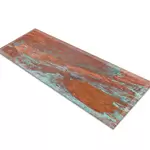 Glass Table Runner in Aged Copper - 100cm Wide x 30cm High