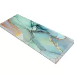 Glass Table Runner in Liquid Aquamarine - 100cm Wide x 30cm High