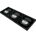 Glass Table Runner in Americano Coffee - 80cm Wide x 30cm High