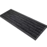 Glass Table Runner in Black Brick - 100cm Wide x 30cm High