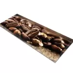 Glass Table Runner in Coffee Beans - 100cm Wide x 30cm High