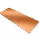 Glass Table Runner in Brushed Copper - 100cm Wide x 30cm High
