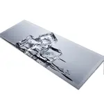 Glass Table Runner in Ice Cubes - 100cm Wide x 30cm High