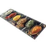 Glass Table Runner in Asian Spices - 80cm Wide x 30cm High
