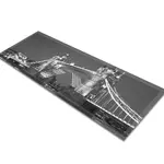 Glass Table Runner in Tower Bridge in B&W - 80cm Wide x 30cm High