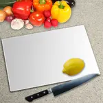 High Gloss White Toughened Glass Worktop Saver Chopping Board