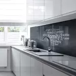 Your Own Word Collage on An Acrylic Splashback