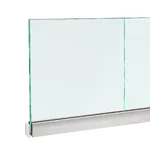 Frameless Glass Balustrade Quick-Fit Adjustable Anodised Aluminium Channel (12–17.5mm) – 2.5m