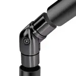 Premier Range Stainless Steel Glass Balustrade Handrail Adjustable Elbow In Black 42.4mm