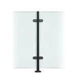 Premier Range Stainless Steel Glass Balustrade Black Mid Post (1100mm X 42.4mm X 2mm)