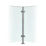 Premier Range 316 Stainless Steel Glass Balustrade Corner Post (1100mm X 42.4mm X 2mm)