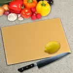 Beige Toughened Glass Worktop Saver Chopping Board