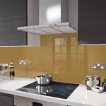 Beige - Glass Splashback Socket Cutout - 100cm Wide x 40cm High