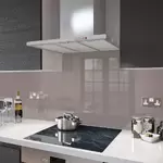 Cappuccino - Glass Splashback Socket Cutout - 100cm Wide x 40cm High
