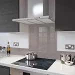 Cappuccino - Kitchen Glass Splashback - 40cm Wide x 70cm High