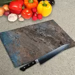 Glass Chopping Board - Worktop Saver In Concrete