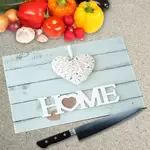Glass Chopping Board - Worktop Saver In Home Is Where The Heart Is
