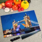 Glass Chopping Board - Worktop Saver In Tower Bridge