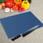 Capri Blue Glass Chopping Board - Premier Colour Worktop Saver - Made By Premier Range