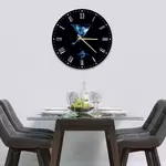 Glass Clock in Blue Gin - 30cm Wide