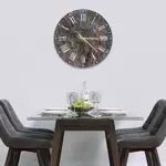 Glass Clock in Concrete - 30cm Wide