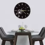 Glass Clock in Dandelion - 30cm Wide