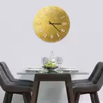 Glass Clock in Gold Leaf - 30cm Wide