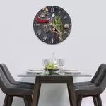 Glass Clock in Herbs and Spices - 30cm Wide