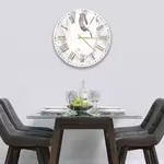 Glass Clock in Liquid Azurite - 30cm Wide