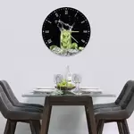 Glass Clock in Mojito - 30cm Wide