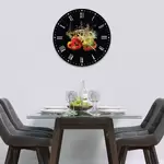 Glass Clock in Peppers In Water - 30cm Wide