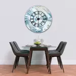 Glass Clock with Frame - Printed Digital Images