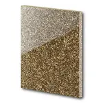 Acrylic Sheet Glitter - In Aged Gold - 3mm 1000mm by 1000mm