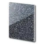 Acrylic Sheet Glitter - In Anthracite Grey - 3mm 1000mm by 1000mm