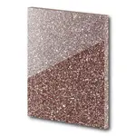 Acrylic Sheet Glitter - In Rose Gold - 3mm 500mm by 500mm
