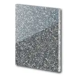 Acrylic Sheet Glitter - In Silver - 3mm 400mm by 400mm