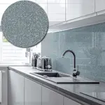Sparkle Acrylic Splashback - Painted in Squirrel Grey - 5mm - 700mm by 750mm