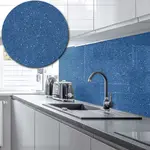 Acrylic Splashback Glitter - Painted In Capri Blue - 3mm sample