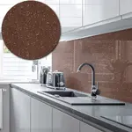 Acrylic Splashback Glitter - Painted In Chocolate Brown - 3mm sample